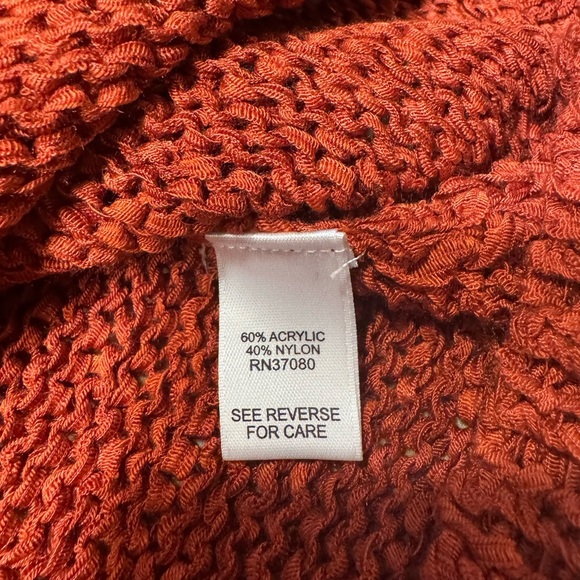 Versona Terracotta Knit Crew Neck Sweater - Picture 5 of 7